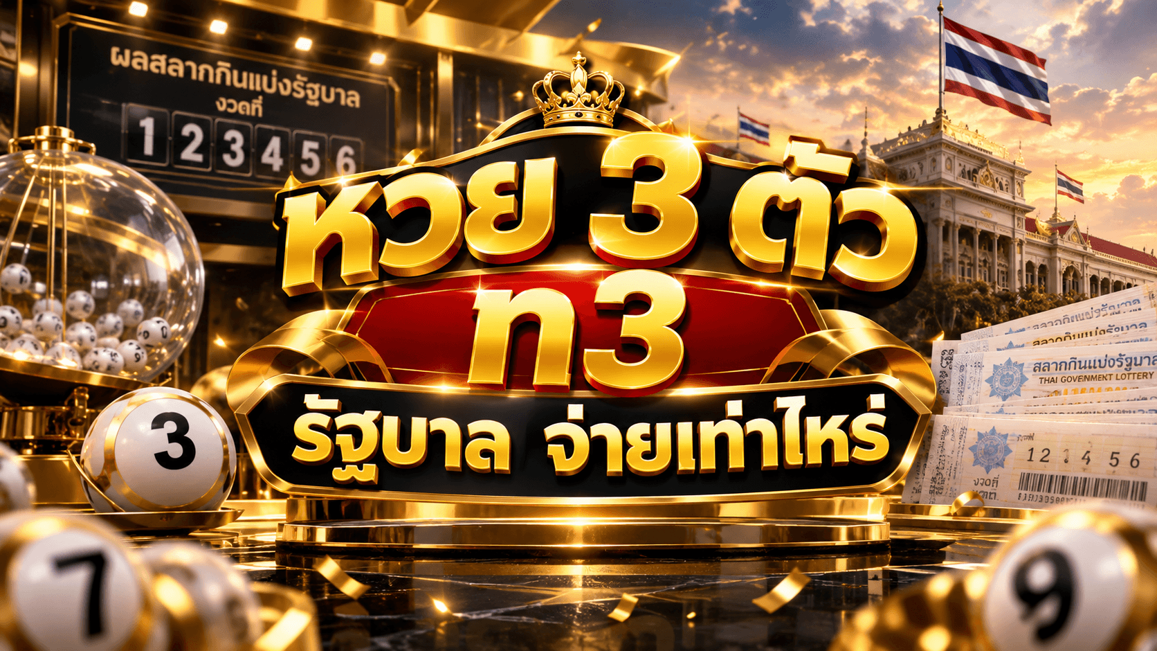 หวย 3 ตัว n3 รัฐบาล จ่าย เท่า ไหร่